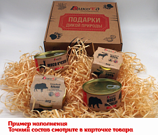 Подарочный набор Дикоешь с паштетами и тушенкой